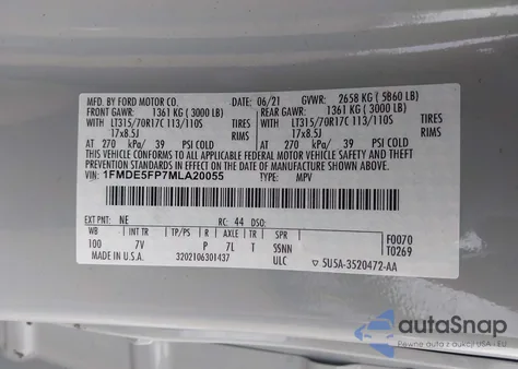 2021 Ford Bronco First Edition from USA, damaged, VIN 1FMDE5FP7MLA20055